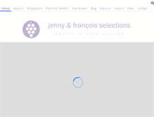 Tablet Screenshot of jennyandfrancois.com